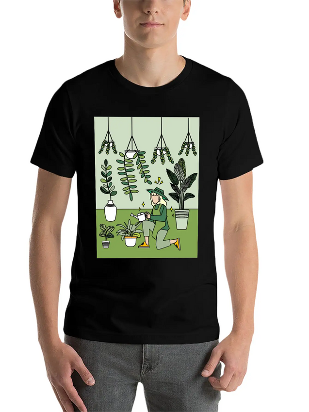 Retro Hobby Gardener Garden Gardener Lightweight Cotton T-Shirt – Daily Comfort Graphic Shirt