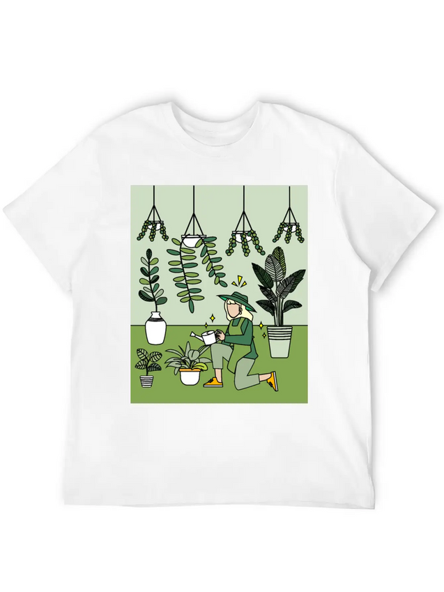 Retro Hobby Gardener Garden Gardener Lightweight Cotton T-Shirt – Daily Comfort Graphic Shirt