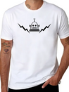 Retro Robot (glow-in-the-dark) Lightweight Cotton T-Shirt – Daily Comfort Graphic Shirt