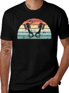 Retro Tuning Sunset Vintage Car Sunrise Lightweight Cotton T-Shirt – Daily Comfort Graphic Shirt