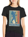Retro Vintage Style Hiking Hike Wander Walk Tramp Lightweight Cotton T-Shirt – Daily Comfort Graphic Shirt