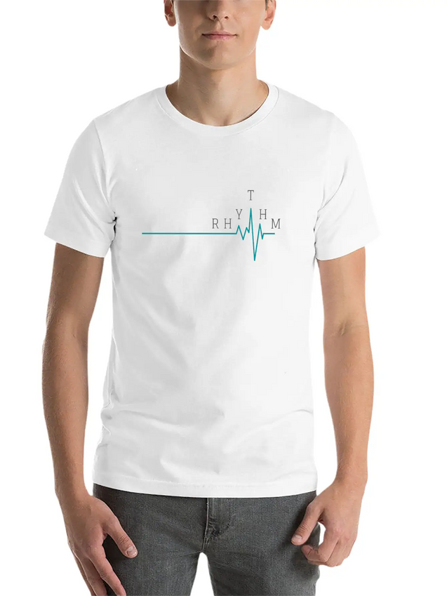 RHYTHM - Ambitious Design For Passionate People Lightweight Cotton T-Shirt – Daily Comfort Graphic Shirt