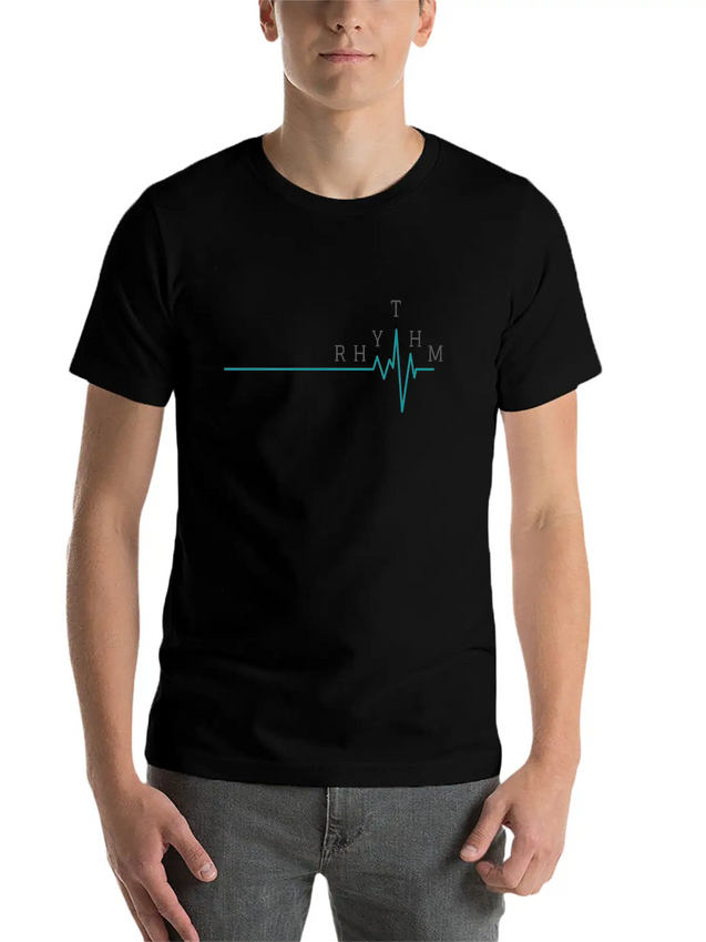 RHYTHM - Ambitious Design For Passionate People Lightweight Cotton T-Shirt – Daily Comfort Graphic Shirt