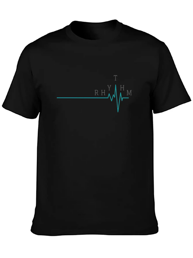 RHYTHM - Ambitious Design For Passionate People Lightweight Cotton T-Shirt – Daily Comfort Graphic Shirt