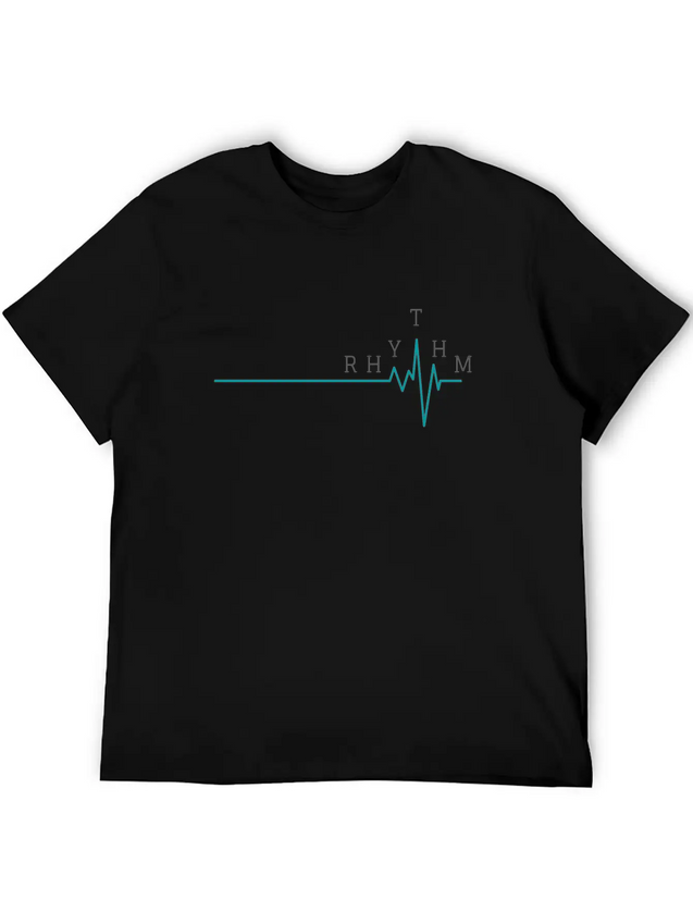 RHYTHM - Ambitious Design For Passionate People Lightweight Cotton T-Shirt – Daily Comfort Graphic Shirt