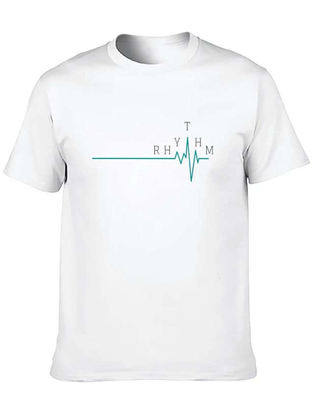 RHYTHM - Ambitious Design For Passionate People Lightweight Cotton T-Shirt – Daily Comfort Graphic Shirt