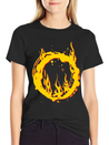 Ring Of Fire Lightweight Cotton T-Shirt – Daily Comfort Graphic Shirt