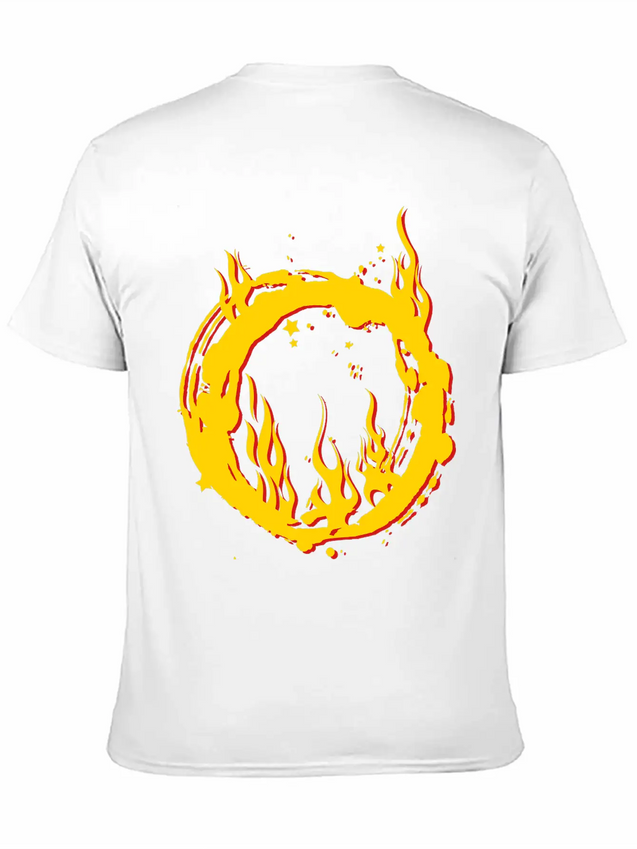 Ring Of Fire Lightweight Cotton T-Shirt – Daily Comfort Graphic Shirt