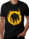 Ring Of Fire Lightweight Cotton T-Shirt – Daily Comfort Graphic Shirt