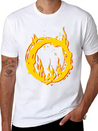 Ring Of Fire Lightweight Cotton T-Shirt – Daily Comfort Graphic Shirt