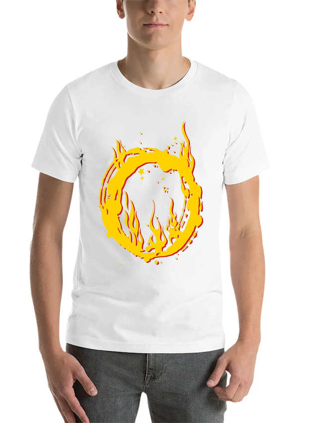 Ring Of Fire Lightweight Cotton T-Shirt – Daily Comfort Graphic Shirt