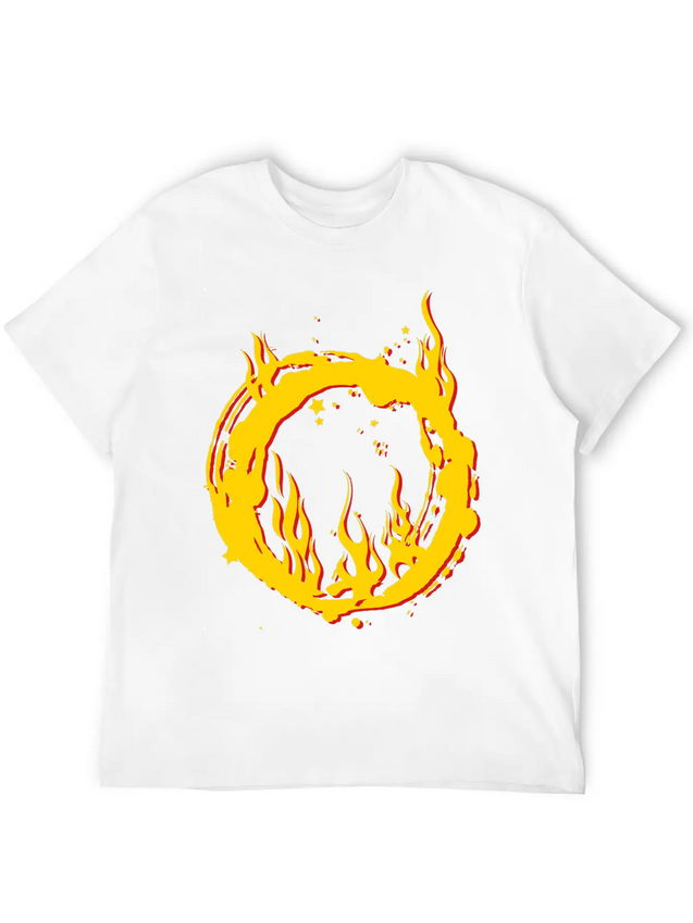 Ring Of Fire Lightweight Cotton T-Shirt – Daily Comfort Graphic Shirt