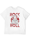 Rock And Roll Lightweight Cotton T-Shirt – Daily Comfort Graphic Shirt