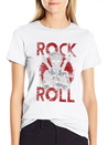 Rock And Roll Lightweight Cotton T-Shirt – Daily Comfort Graphic Shirt