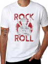 Rock And Roll Lightweight Cotton T-Shirt – Daily Comfort Graphic Shirt
