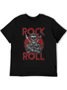 Rock And Roll Lightweight Cotton T-Shirt – Daily Comfort Graphic Shirt