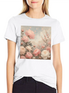 Romantic Pastel Valentine Bouquet Lightweight Cotton T-Shirt – Daily Comfort Graphic Shirt