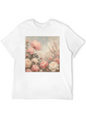 Romantic Pastel Valentine Bouquet Lightweight Cotton T-Shirt – Daily Comfort Graphic Shirt