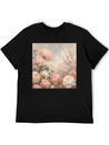 Romantic Pastel Valentine Bouquet Lightweight Cotton T-Shirt – Daily Comfort Graphic Shirt