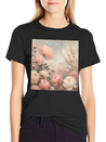Romantic Pastel Valentine Bouquet Lightweight Cotton T-Shirt – Daily Comfort Graphic Shirt