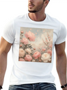 Romantic Pastel Valentine Bouquet Lightweight Cotton T-Shirt – Daily Comfort Graphic Shirt