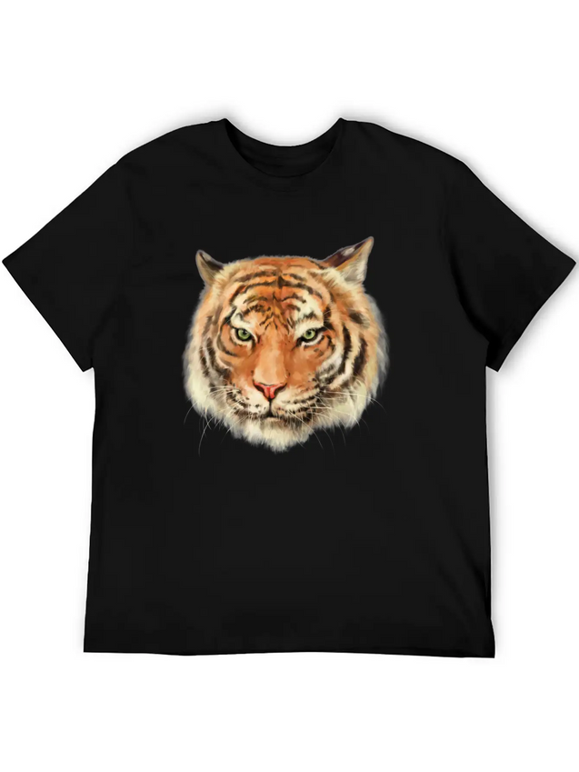 Royal Bengal Tiger Lightweight Cotton T-Shirt – Daily Comfort Graphic Shirt