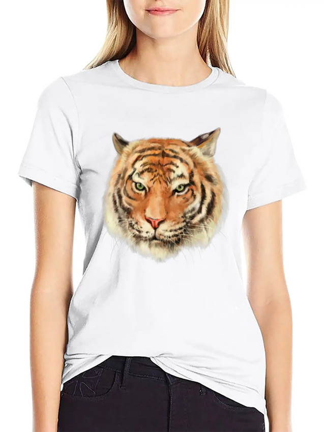 Royal Bengal Tiger Lightweight Cotton T-Shirt – Daily Comfort Graphic Shirt