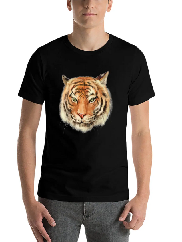Royal Bengal Tiger Lightweight Cotton T-Shirt – Daily Comfort Graphic Shirt