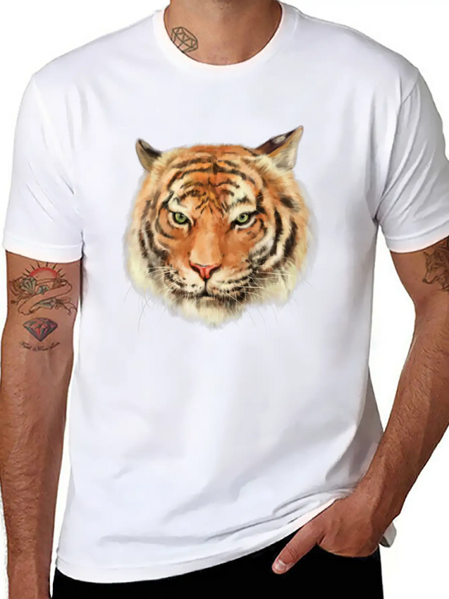 Royal Bengal Tiger Lightweight Cotton T-Shirt – Daily Comfort Graphic Shirt