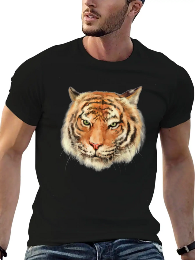 Royal Bengal Tiger Lightweight Cotton T-Shirt – Daily Comfort Graphic Shirt