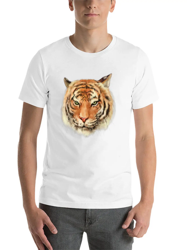 Royal Bengal Tiger Lightweight Cotton T-Shirt – Daily Comfort Graphic Shirt