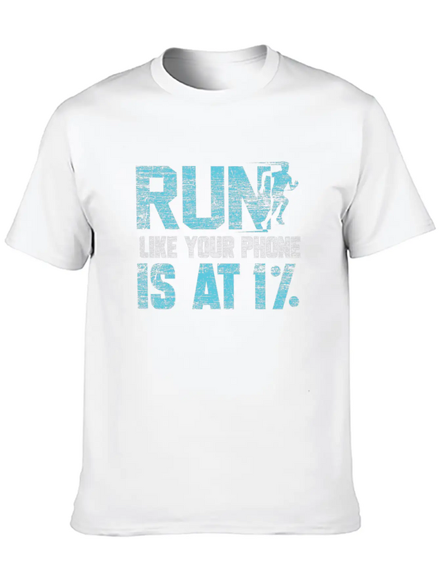 Running Runner Lightweight Cotton T-Shirt – Daily Comfort Graphic Shirt