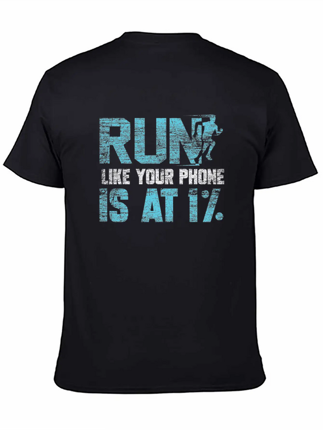 Running Runner Lightweight Cotton T-Shirt – Daily Comfort Graphic Shirt