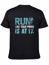 Running Runner Lightweight Cotton T-Shirt – Daily Comfort Graphic Shirt