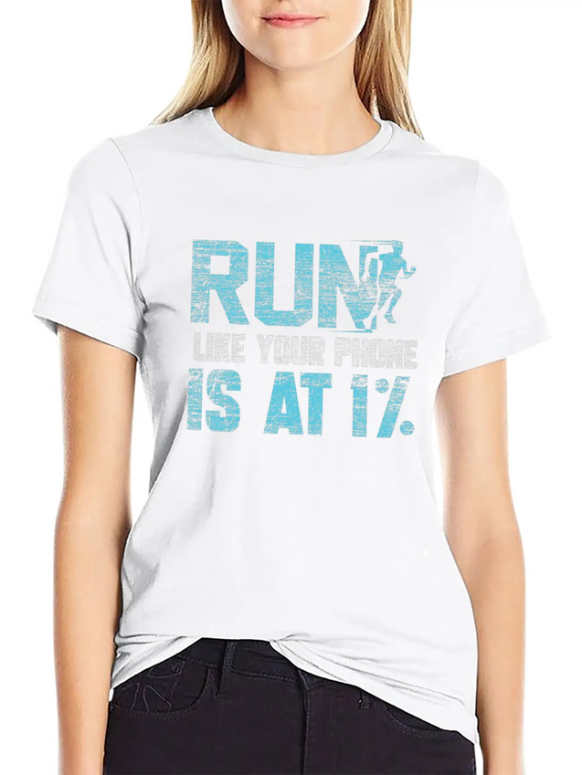 Running Runner Lightweight Cotton T-Shirt – Daily Comfort Graphic Shirt