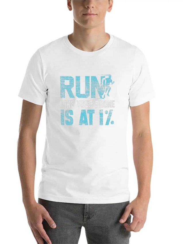 Running Runner Lightweight Cotton T-Shirt – Daily Comfort Graphic Shirt