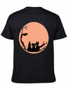 Sad Cat Halloween Vector Lightweight Cotton T-Shirt – Daily Comfort Graphic Shirt