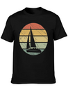 Sailing Retro Lightweight Cotton T-Shirt – Daily Comfort Graphic Shirt