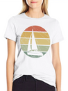 Sailing Retro Lightweight Cotton T-Shirt – Daily Comfort Graphic Shirt