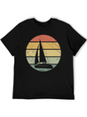 Sailing Retro Lightweight Cotton T-Shirt – Daily Comfort Graphic Shirt