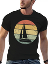 Sailing Retro Lightweight Cotton T-Shirt – Daily Comfort Graphic Shirt
