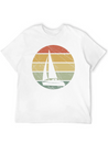 Sailing Retro Lightweight Cotton T-Shirt – Daily Comfort Graphic Shirt