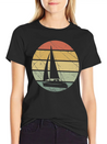 Sailing Retro Lightweight Cotton T-Shirt – Daily Comfort Graphic Shirt