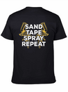 Sand Tape Spray Repeat Auto Body Painter Lightweight Cotton T-Shirt – Daily Comfort Graphic Shirt
