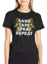 Sand Tape Spray Repeat Auto Body Painter Lightweight Cotton T-Shirt – Daily Comfort Graphic Shirt