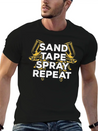 Sand Tape Spray Repeat Auto Body Painter Lightweight Cotton T-Shirt – Daily Comfort Graphic Shirt