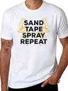 Sand Tape Spray Repeat Auto Body Painter Lightweight Cotton T-Shirt – Daily Comfort Graphic Shirt