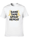 Sand Tape Spray Repeat Auto Body Painter Lightweight Cotton T-Shirt – Daily Comfort Graphic Shirt