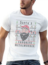 Santas XMAS Ugly Christmas Metalworker Lightweight Cotton T-Shirt – Daily Comfort Graphic Shirt