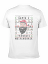 Santas XMAS Ugly Christmas Metalworker Lightweight Cotton T-Shirt – Daily Comfort Graphic Shirt
